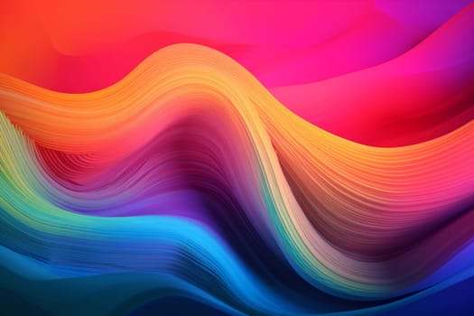 background decorative cyberspace flowing curve graphic pattern line wallpaper illustration dynamic light. Generative AI.