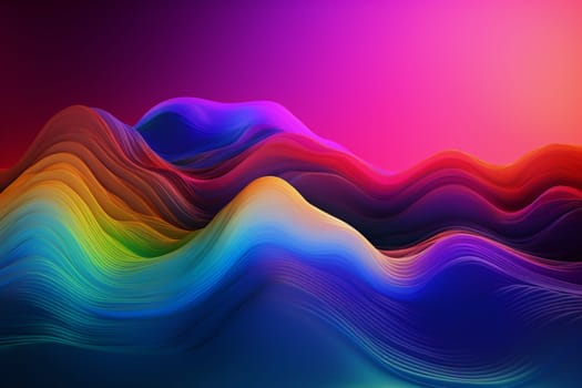 background pink futuristic element gradient liquid colours art red neon abstract bright cyberspace blue modern graphic geometric flow generative ai colorful. Generative AI.