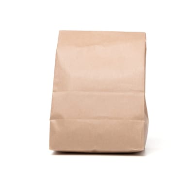 Lunch Paper bag isolated on a white background