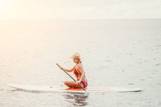 young woman in stylish bikini lying on seashore, closeup. Holiday, vacation and recreational concept.