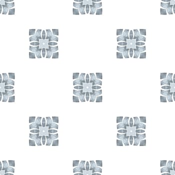 Green geometric chevron watercolor border. Black and white cute boho chic summer design. Textile ready mind-blowing print, swimwear fabric, wallpaper, wrapping. Chevron watercolor pattern.