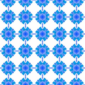 Green geometric chevron watercolor border. Blue ecstatic boho chic summer design. Chevron watercolor pattern. Textile ready flawless print, swimwear fabric, wallpaper, wrapping.