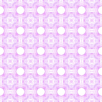 Textile ready authentic print, swimwear fabric, wallpaper, wrapping. Purple fabulous boho chic summer design. Medallion seamless pattern. Watercolor medallion seamless border.