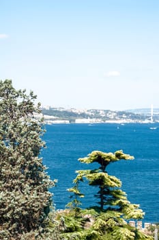 The Bosphorus. The strait that connects the Black Sea to the Sea of Marmara and marks the boundary between the Europe and the Asia