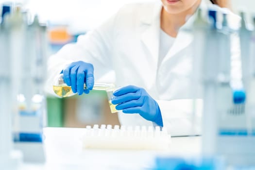 biochemical scientific research in the laboratory.