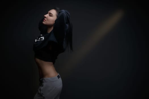 beautiful cute sports girl, fitness model, gym trainer, brutal, muscular athletic, bodybuilding lady sexy working out training pumping up muscles gaining weight and poses. healthy lifestyle
