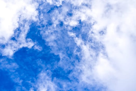 Beautiful Blue Sky And Bright Wite Clouds. perfect background sky image. Summer sky