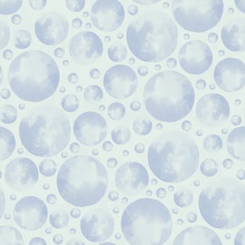 Round watercolor stains seamless pattern
