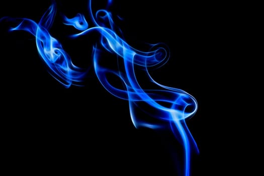 The smoke is colorful. It is abstract.