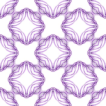 Exotic seamless pattern. Purple favorable boho chic summer design. Summer exotic seamless border. Textile ready tempting print, swimwear fabric, wallpaper, wrapping.