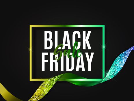 Black Friday Sale Banner Template. Vector Illustration EPS10