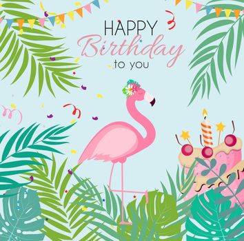 Birthday Card, Congratulation Template Vector Illustration EPS10