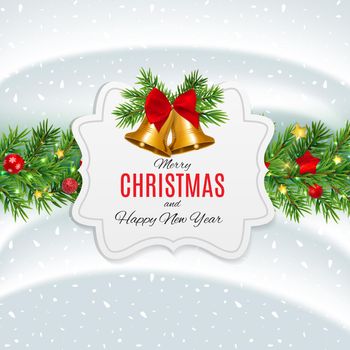 Merry Christmas and New Year Background. Vector Illustration EPS10