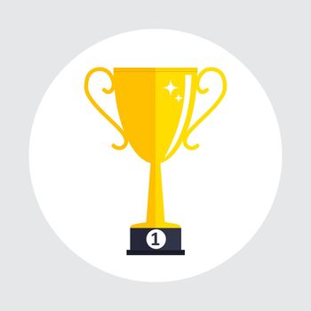 Gold cup prize trophy winner Icon