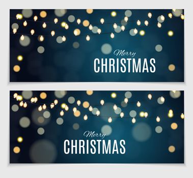 Abstract Beauty Christmas and New Year Card Collection Set Vector Illustration. EPS10