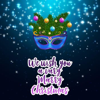 Merry Christmas and New Year Background. Vector Illustration EPS10