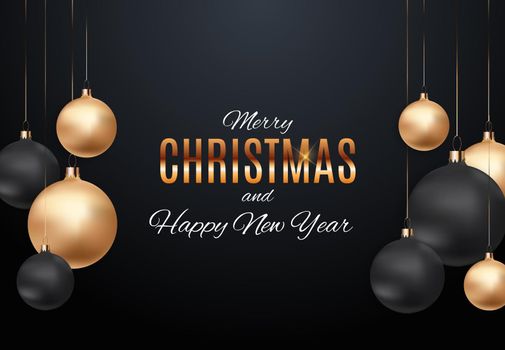 Merry Christmas and New Year Background. Vector Illustration EPS10