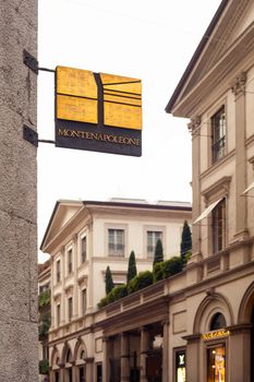 View of Montenapoleone street in Milan, Italy