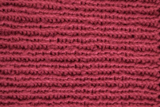 Knitted Wool. Organic Woven Sweater. Linen Handmade Holiday Background. Cotton Abstract Wool. Red Structure Thread. Nordic Winter Blanket. Closeup Yarn Embroidery. Detail Knitted Fabric.