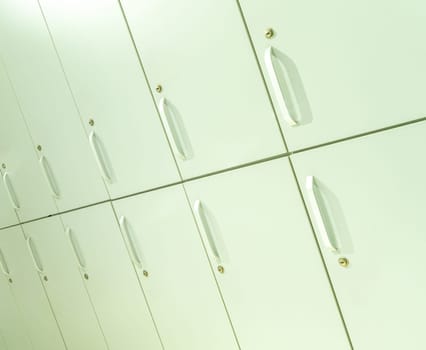 The locker room in the sports complex