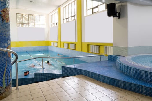 The swimming pool in the sports complex