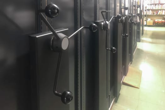 Doors in the old library archive
