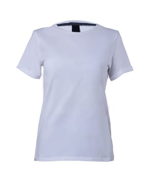 A white T-shirt isolated on white