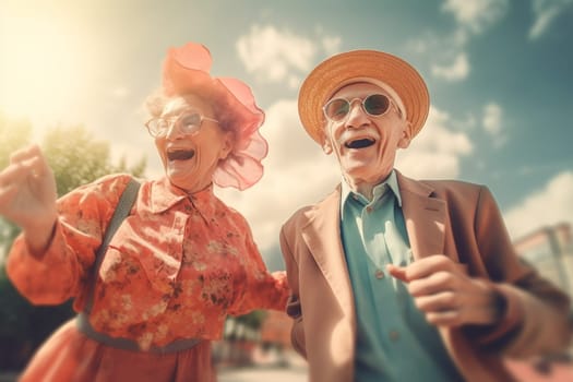 Old people healthy lifestyles, Gym, Fitness, doing sport, Elderly, people hiking and happy fitness , relax trekking together. Health, wellness , sport active lifestyle motivation with cardio