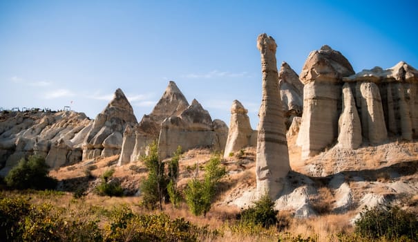 huge structures of Love valley in Cappadocia, Turkey