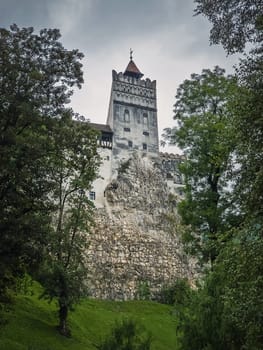 The medieval Bran fortress known as Dracula castle in Transylvania, Romania. Historical saxon style stronghold in the heart of Carpathian mountains