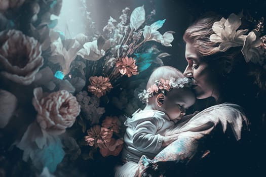 Happy mother's day. One of the most important events, the relationship between parents and their children, care and responsibility, love and devotion, child and adult, pregnancy. mother.