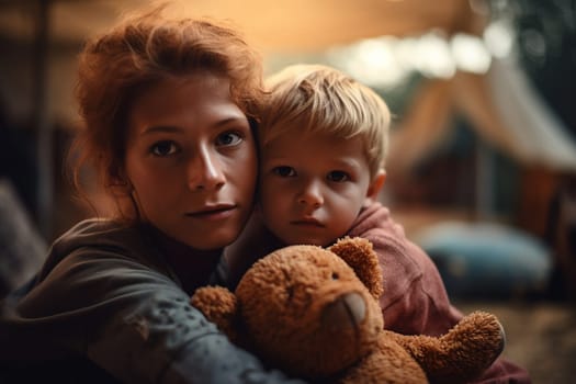 Refugee. Due to war, climate change, and global political issues, the refugee problem is gaining momentum. Hungry children, migrate to Europe, humanitarian demographic catastrophe. Crisis.