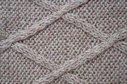 Knitted Texture. Organic Woven Textile. Knitwear Xmas Background. Detail Knitting Texture. Structure Thread. Nordic Christmas Blanket. Macro Jumper Embroidery. Soft Knitting Texture.