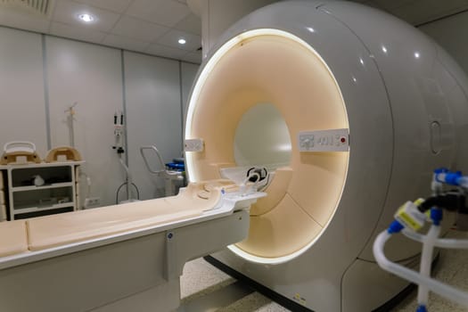 CT Computed tomography scanner in a hospital laboratory.