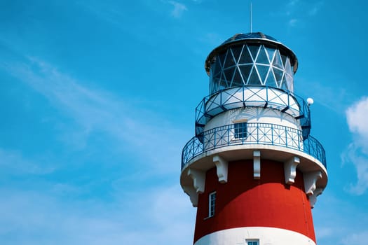 Lighthouse against the blue sky