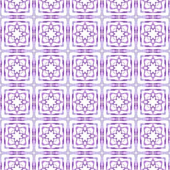 Arabesque hand drawn design. Purple remarkable boho chic summer design. Oriental arabesque hand drawn border. Textile ready nice print, swimwear fabric, wallpaper, wrapping.