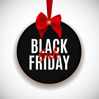 Black Friday Sale Banner Template. Vector Illustration EPS10