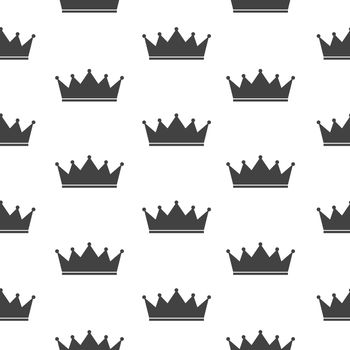 Princess Crown Seamless Pattern Background Vector Illustration. EPS10