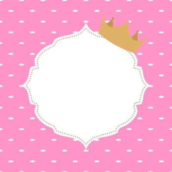 Princess Crown Background Vector Illustration. EPS10