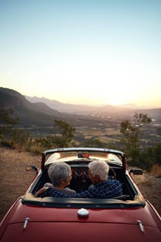 So many places left unexplored. a senior couple enjoying a road trip