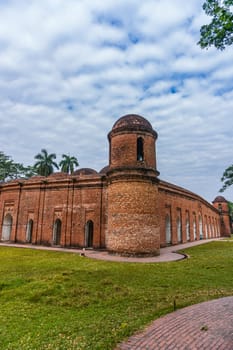 The Sixty Dome Mosque in Bagerhat, Khulna, Bangladesh, Selective Focus