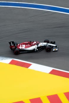 SOCHI, RUSSIA - 29 September 2019: Race Start at Formula 1 Grand Prix of Russia 2019. High quality photo