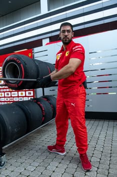 SOCHI, RUSSIA - 29 September 2019: Race Start at Formula 1 Grand Prix of Russia 2019. High quality photo