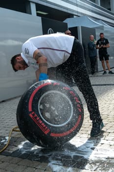 SOCHI, RUSSIA - 29 September 2019: Race Start at Formula 1 Grand Prix of Russia 2019. High quality photo