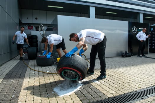 SOCHI, RUSSIA - 29 September 2019: Race Start at Formula 1 Grand Prix of Russia 2019. High quality photo