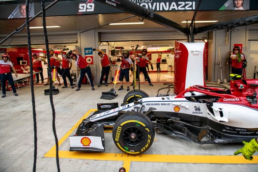 SOCHI, RUSSIA - 29 September 2019: Race Start at Formula 1 Grand Prix of Russia 2019. High quality photo