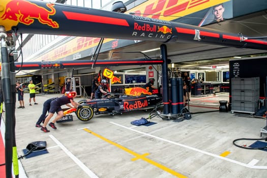 SOCHI, RUSSIA - 29 September 2019: Race Start at Formula 1 Grand Prix of Russia 2019. High quality photo