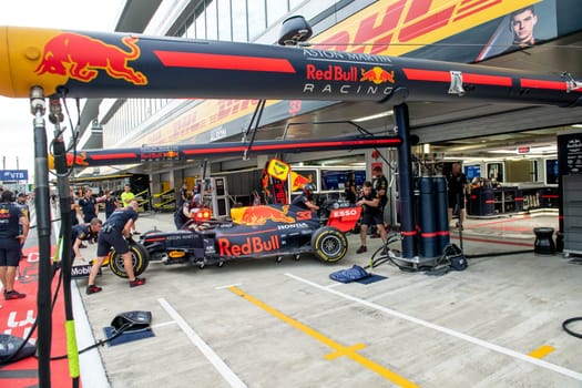 SOCHI, RUSSIA - 29 September 2019: Race Start at Formula 1 Grand Prix of Russia 2019. High quality photo