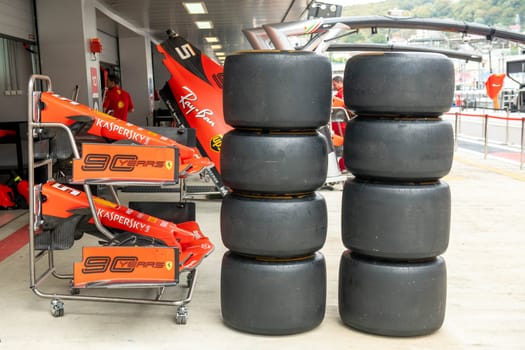 SOCHI, RUSSIA - 29 September 2019: Race Start at Formula 1 Grand Prix of Russia 2019. High quality photo