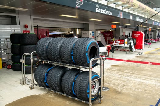 SOCHI, RUSSIA - 29 September 2019: Race Start at Formula 1 Grand Prix of Russia 2019. High quality photo